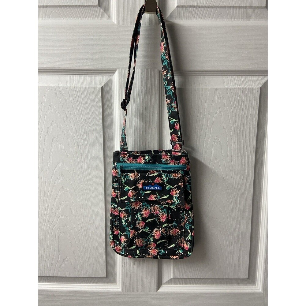 Kavu Crossbody Bag Floral Messenger Tote - Picture 2 of 9